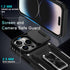 DEERLAMN iPhone 14 Pro Case - Black, 6.1" Military Grade Shockproof, Slide Camera Cover, Screen Protector & Kickstand.