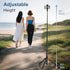 SEAJIC 66" Automatic Phone Tripod Stand with Remote, Cell Phone Tripod for iPhone Video Recording & Live Streaming