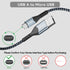FEMORO Micro USB Cable 10ft, USB A to Micro USB 2.0 Charger Cables for Android, Long USB Micro Data Transfer Cord