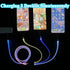 66W 3 in 1 LED Light Up Charging Cable, RGB Flowing Fast Charging Cord for iPhone, Samsung Galaxy, Huawei (4FT)