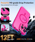 CANSHN iPhone 15 Pro Max Case - Shockproof, Translucent Matte, Full Camera Protection, MagSafe Compatible - Hot Pink