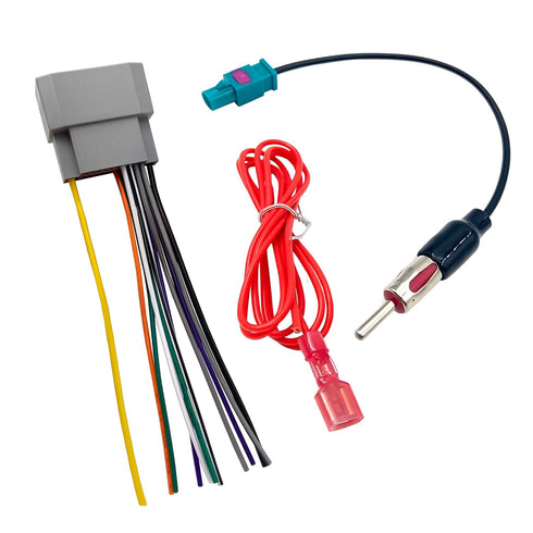 Car Radio Stereo Wiring Harness with Antenna Adapter for 2006-2016 Dodge, 2007-2016