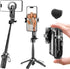 MQOUNY Magnetic Tripod for Phone,2 in 1 for Magsafe Stand Clip Portable Pocket