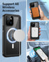 Lanhiem for iPhone 13 Magnetic Case - Waterproof Dustproof Shockproof Cover with Built-in Screen Protector (Black)