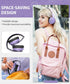 rockpapa E7 Over Ear Wireless Bluetooth Headphones with Mic, Foldable Wired/Wireless Headphones for Kids, Purple Black