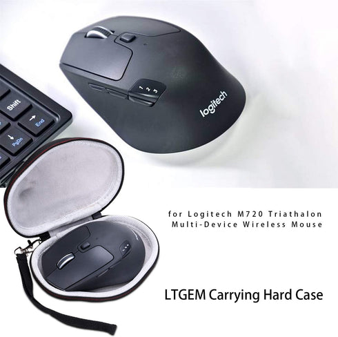 LTGEM Hard Carrying Case for Logitech M720 Triathlon / M705 Marathon Wireless Mouse, Travel Protective Storage Bag
