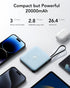 VRURC 20000mAh Portable Charger, 22.5W Fast Charging Power Bank, USB C Battery Pack, LED Display, for iPhone 15/14,