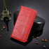 ZTE ZMax 10 Wallet Case, PU Leather Flip Book Style Folio Cover with Kickstand and Card Holder, Red
