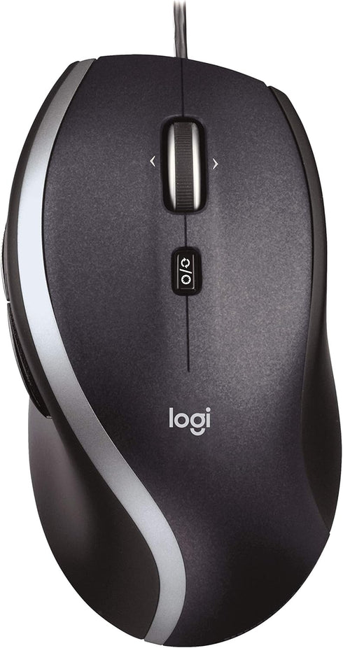 Logitech M500 Corded USB Mouse, Wired for Computers and Laptops, Dark Gray, Hyper-Fast Scrolling