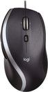 Logitech M500 Corded USB Mouse, Wired for Computers and Laptops, Dark Gray, Hyper-Fast Scrolling