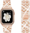Compatible Apple Watch Ultra Band 49mm 46mm 45mm 41mm 38mm 40mm 42mm 44mm with 2 Pack Bling Case Cover