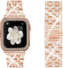 Compatible Apple Watch Ultra Band 49mm 46mm 45mm 41mm 38mm 40mm 42mm 44mm with 2 Pack Bling Case Cover