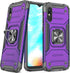 Samsung Galaxy A10E Case, Military Grade Built-in Kickstand Armor Heavy Duty Shockproof Cover (Purple)