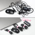 110PCS Adjustable Reusable Cable Ties, 8 1/2" Multi-purpose Hook Loop for Home, Office, Data Centers, Pink