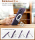 GVIEWIN Magnetic Phone Ring Holder, Compatible with MagSafe Grip with Adjustable Stand for iPhone 15 Pro Max/Plus