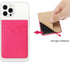 Weewooday 6 Pieces Phone Card Pocket Holder, PU Leather Cell Phone Card Pocket for Back of Phone
