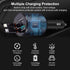 Retractable Car Charger 4 in 1 Fast Charge USB C Adapter with Retractable Cord 100W for iPhone 15 Pro Max Plus