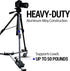 Vidpro PD-1 Professional Tripod Dolly, Heavy Duty with Adjustable Leg Mount, Locking Wheels, Carrying Case