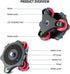 NEEWER Tripod Head Leveling Base Camera Leveler, Aircraft Grade Aluminum Alloy, 3 Axis Tri Wheel Head