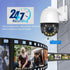 Security Camera Outdoor Wired with Night Vision Color, 360 WiFi Cameras for Home Security and Motion Detection