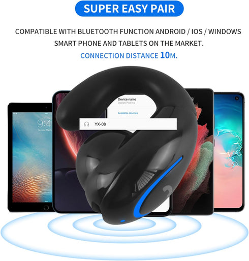 Mini Wireless Earbuds Black, Bluetooth 5.0, Light-Weight Headphones, IPX4 Waterproof, Built-in Mic, Sport Earphone for