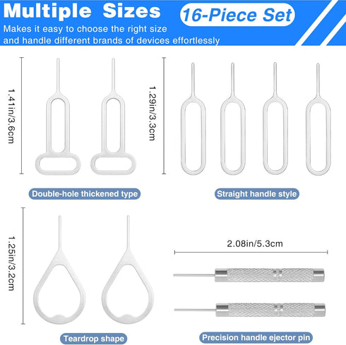 Ceemiaa 32-Piece Set SIM Card Ejector Tool Universal Tray Removal Pins for iPhone,& Watch Link Repair