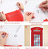 English Phone Booth Door Cover, Large Fabric Red Telephone Box Decor Banner for Photo Backdrop, 78.7 x 35.4 Inch