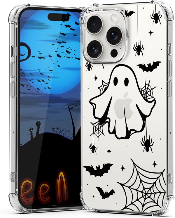 YEPO iPhone 15 Pro Max Case - Clear Flower Design, Slim Shockproof Bumper, Stylish Protective Cover for Women & Girls.