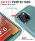Diverbox Heavy Duty Case for iPhone 14, Shockproof, Tempered Glass Screen + Camera Lens Protector, Pine Green