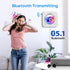 Wall CD Player with Speakers, ROADOM Bluetooth CD Player for Home, Hi-Fi Stereo Sound, Remote Control, White