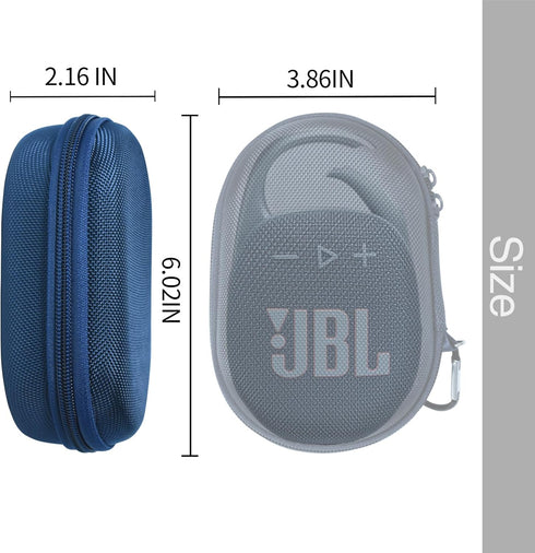 Case for JBL Clip 5 Portable Bluetooth Speaker, Waterproof and Dustproof Cover for Home, Outdoor and Travel (Blue) -