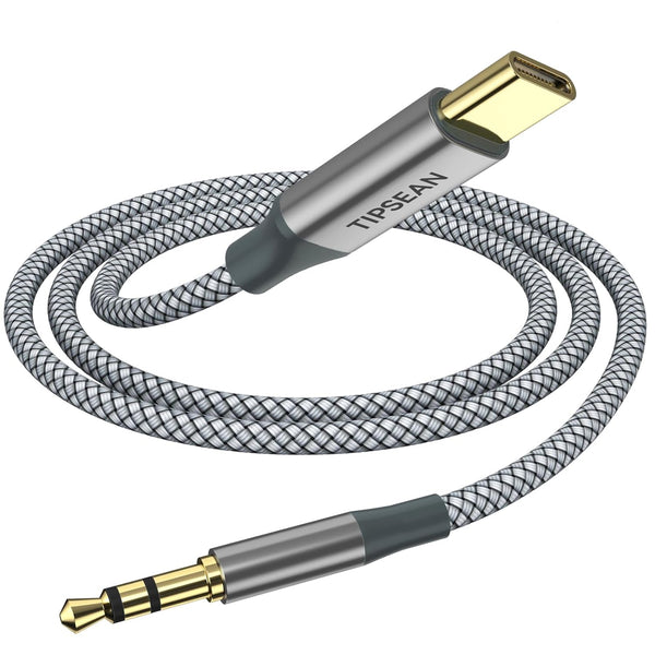 USB C to 3.5mm Audio Aux Jack Cable, Type C to 3.5mm Headphone Cord, Compatible with iPhone 15 Pro Max 15 Plus, Samsung