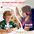 85/94 Kids Headphones Wired with USB C Plug, dB Volume Limit Foldable USB Type C Headphones for Kids Boys Girls, Plug