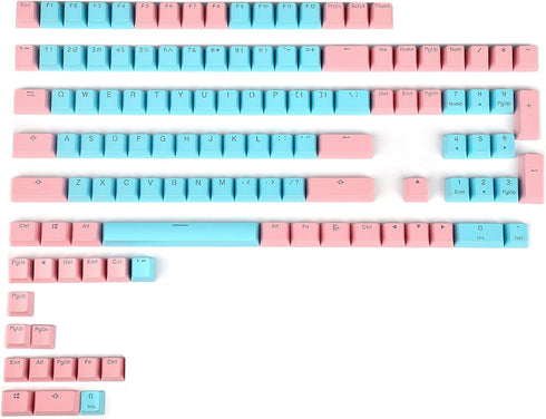 Carbon Miami PBT Doubleshot Shine Through ANSI Backlit Keycaps for MX Mechanical Keyboard Melody 96 KBD75 68 61 87 104