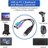 UCEC PS/2 to USB Adapter Converter for PS2 Keyboard Mouse