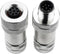 M12 8 Pin Aviation Connector, Male & Female Connector Field Wireable, IP67 Waterproof Straight A Code Shield for Cable