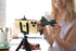 DaVoice 1/4" Tripod Phone Mount Screw Adapter, Compatible with iPhone Samsung and Cell Phones, Adjustable Smartphone