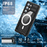 Losin Waterproof Magnetic Case for Galaxy S24 Ultra, Compatible with MagSafe, IP68 Full Body Shockproof Case