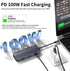 YUANSHAN 4K 8-in-1 3.0, Docking Station Dual Monitor for HP/Dell/Lenovo/MacBook, USB C Hub Adapter with Dual HDMI
