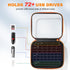72 USB Flash Drive Case USB Storage with Labels, Slots Thumb Drive Cases, Memory Card Case for USB Flash Drives, USB