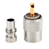 PL259 Solder Connector Plug with Reducer for RG8X Coaxial Coax Cable, 10 Pack