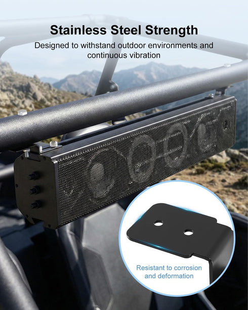 HKJWUN MT4100 MT4200, 1-2in Z-Type Flat Bracket Soundbar Mounting Kit Fits for Ehaho Stainless Steel Adjustable Mount