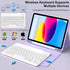 Keyboard Case for iPad 10th Generation 10.9 Inch 2022, Wireless Bluetooth with Built-in Pencil Holder, Purple