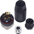M12 5 Pin Male & Female Socket Panel – 12mm Industrial Circular Connector, Outdoor Waterproof IP67, 4 Sets