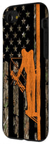iPhone SE (2020) / 7 / 8 Bow Hunting Tree Stand Deer Hunter American Flag Camouflage Case