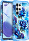 Miqala for Galaxy S22 Ultra 5G Case, Glow in The Dark Three Layer Heavy Duty Shockproof Full Body Protection Hard