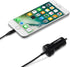 Amazon Basics 12W Car Charger with Lightning Cable (Straight) for iPhone and Apple Devices, 3 ft - Black
