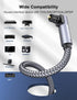 90 10ft/3M 360 Degree Optical Audio Cable Double Right Angle Optical Cable Degree Free-Rotating Plug Digital Audio