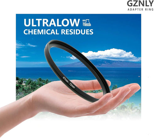 GZNLY 55mm 46mm (55mm-46mm) to Step Up Ring Filter Adapter Black Metal Step up Adapter Rings Compatible with All Brand