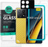 Ibywind 2 Pack Screen Protector for Xiaomi Poco X6 Pro 5G - 6.67", 9H Hardness Tempered Glass with Camera Lens Protector